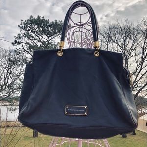 Leather over shoulder tote bag MBM